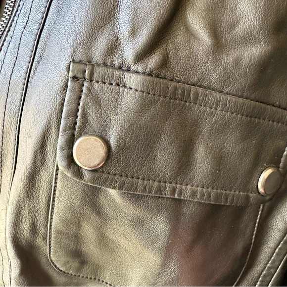 American Rag Women’s Plus Size 3X Black Faux Leather Zip Up Moto Jacket Classic - Picture 7 of 14